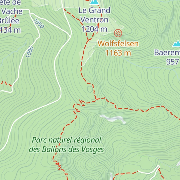 Map of Petit Ventron