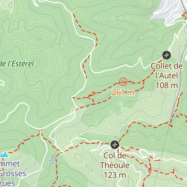 Map of Rocher des Monges