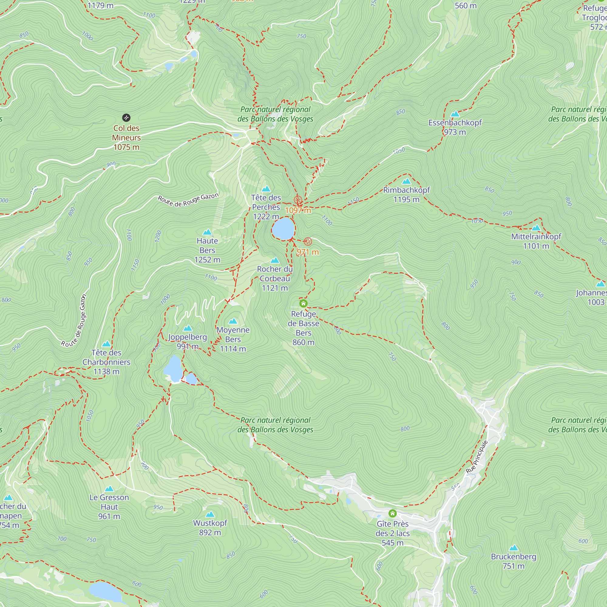 Refuge de Basse Bers map
