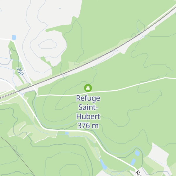 Map of Refuge Saint-Hubert