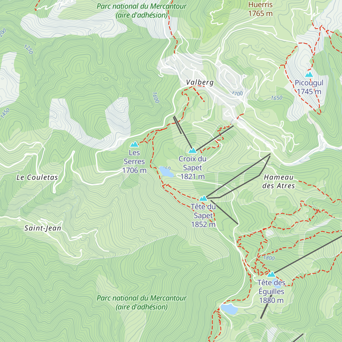 Wapiti Lake map