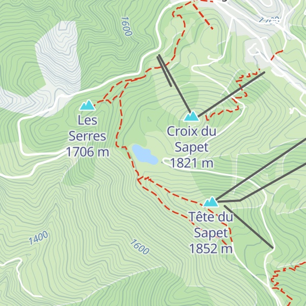 Map of Wapiti Lake