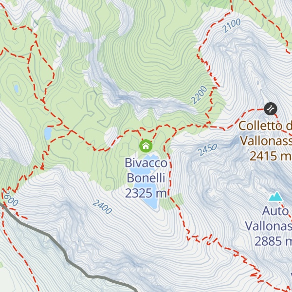 Map of Bivacco Bonelli