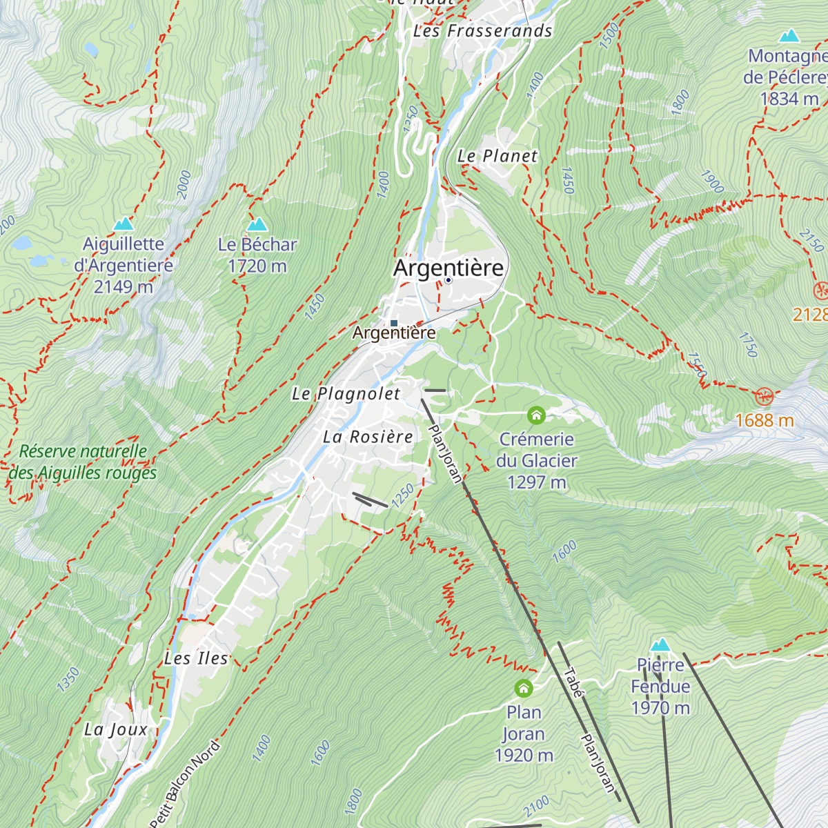 L'Argentero map