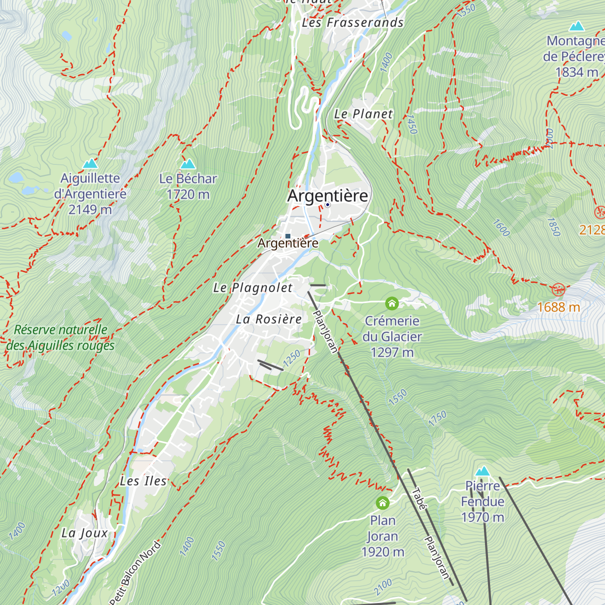 L'Argentero map