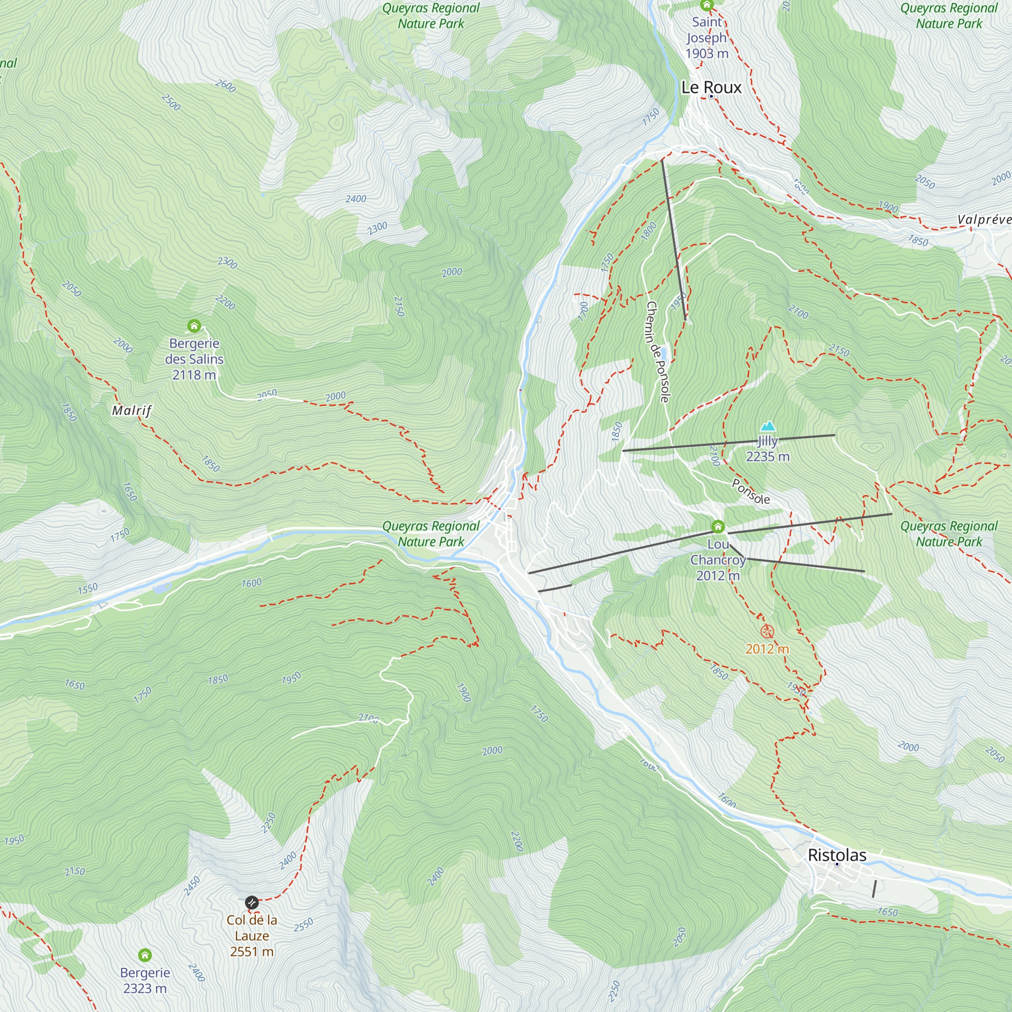L'Edelweiss map