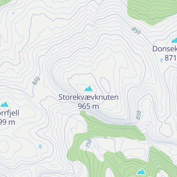 Map of Storekvævknuten