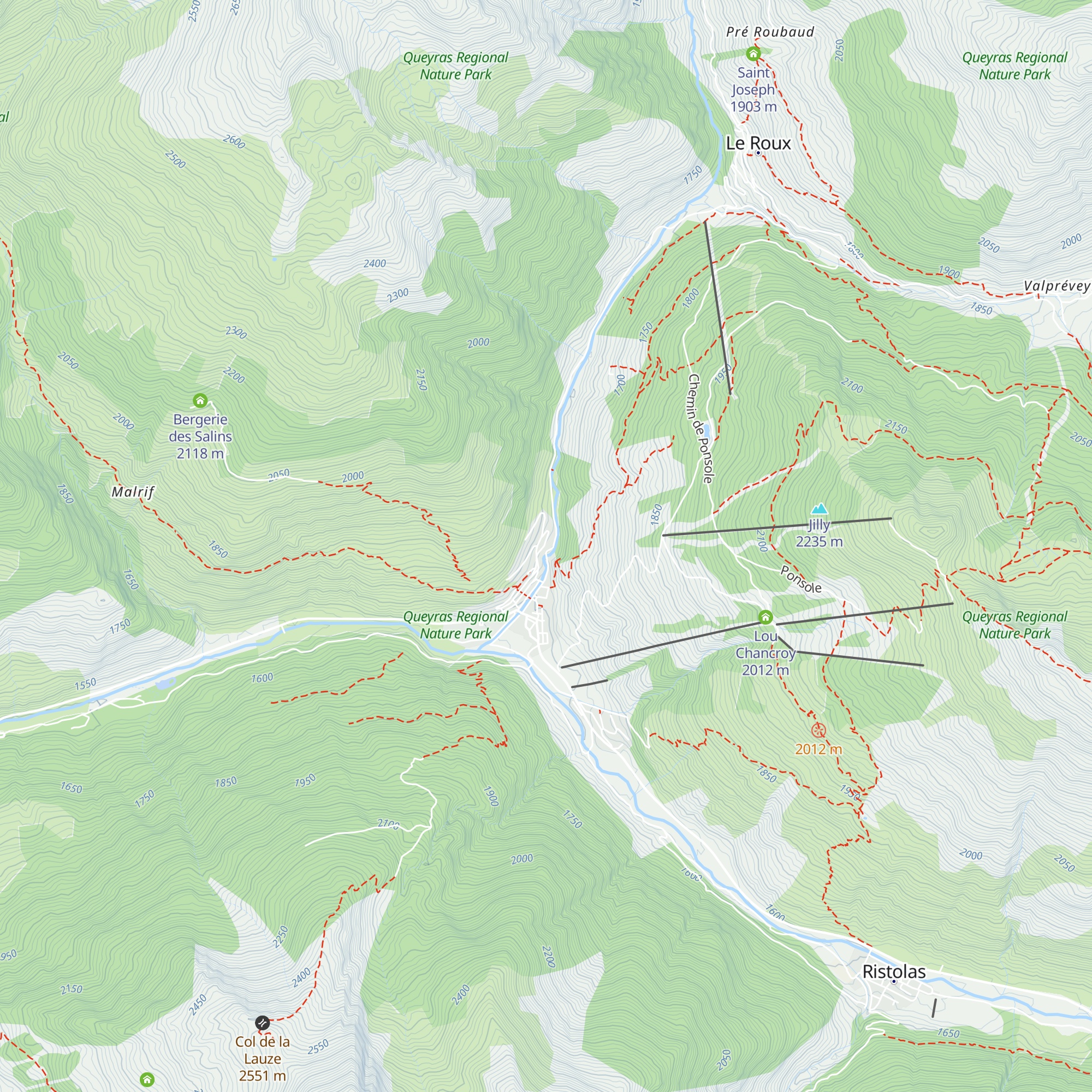 Ancolie bleue map