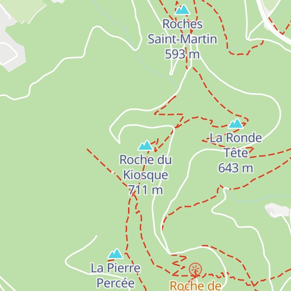 Map of Roche du Kiosque