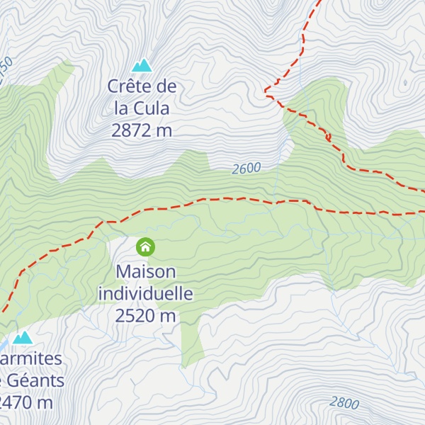 Map of Cabane du Col