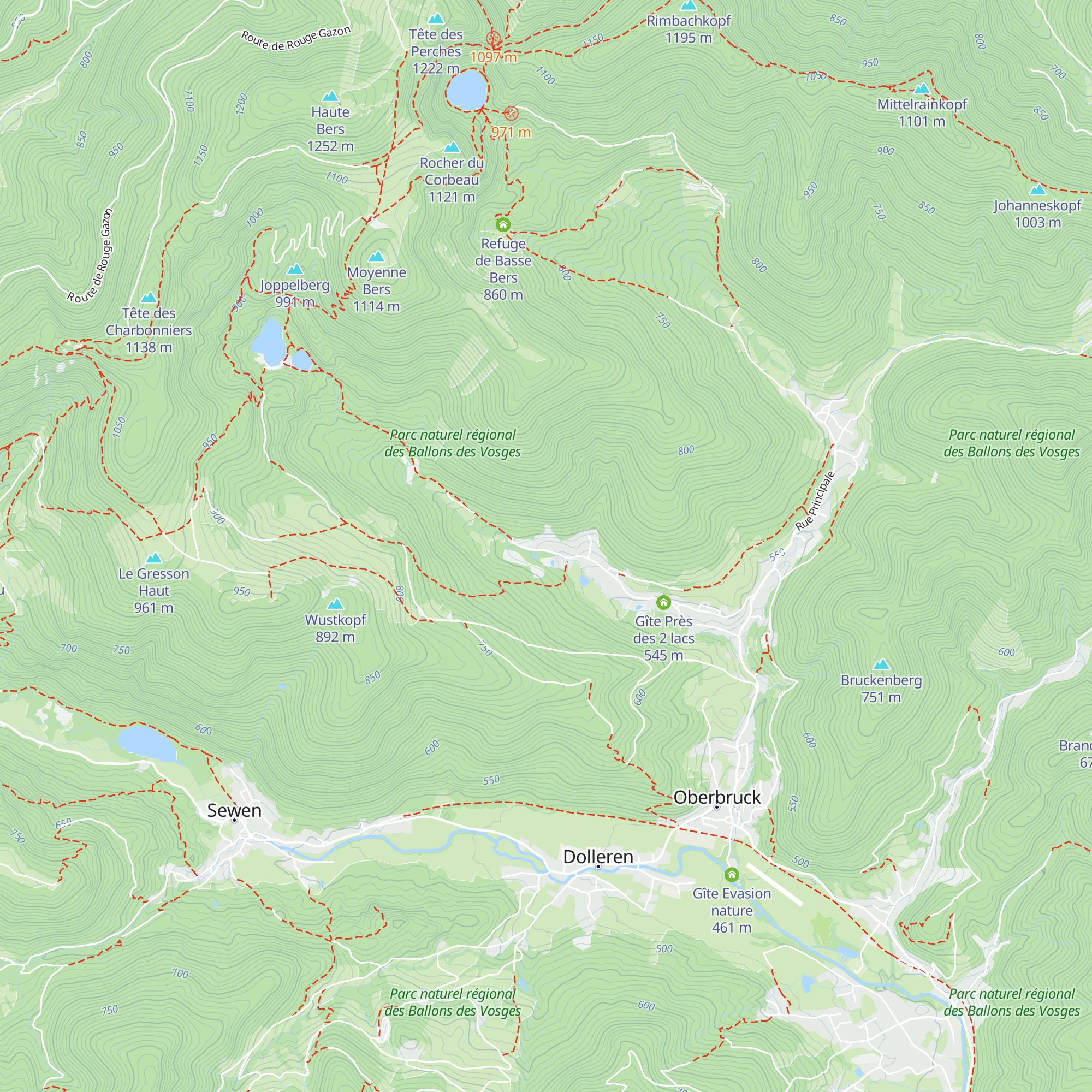 Gîtes du Randonneur map