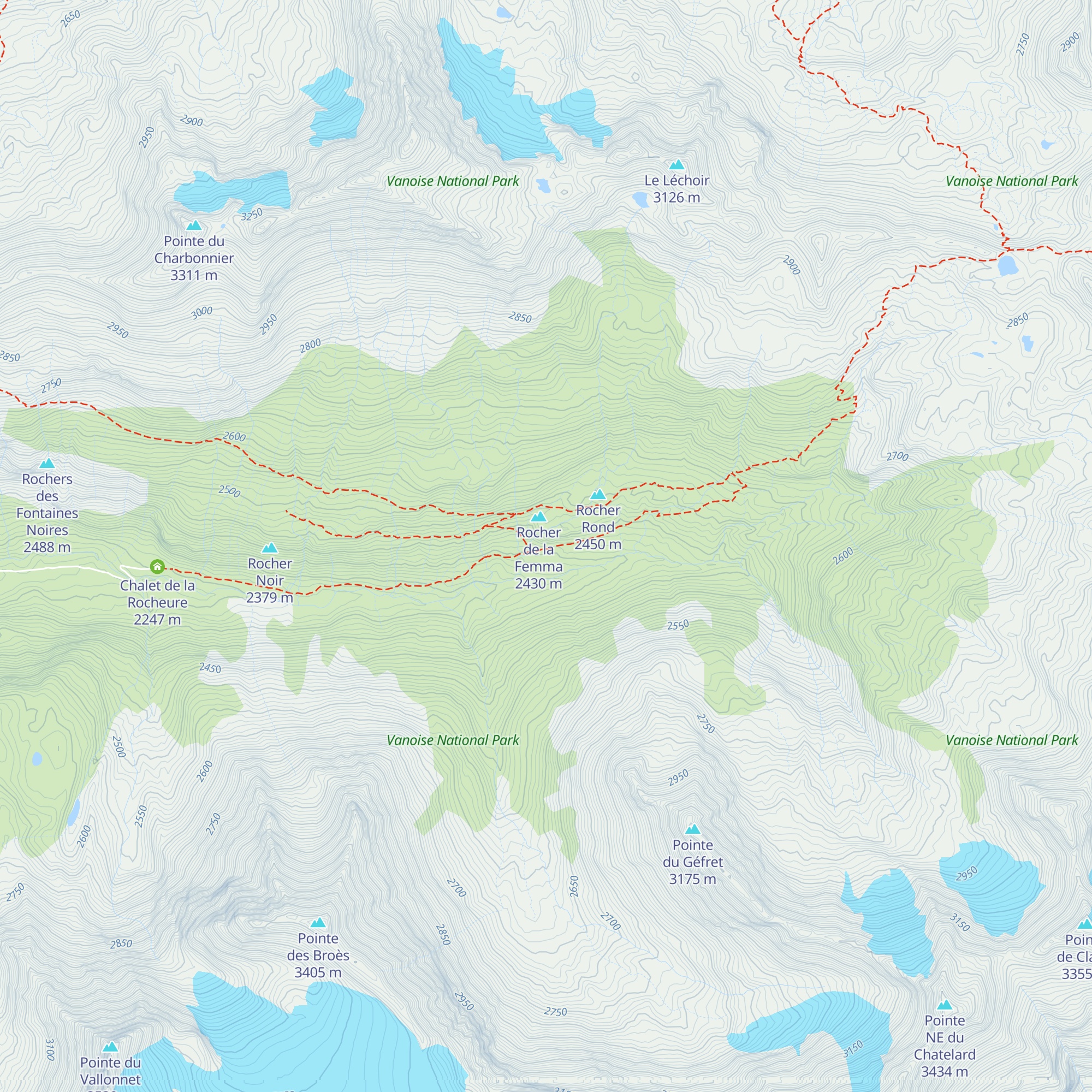 Refuge d'hiver map