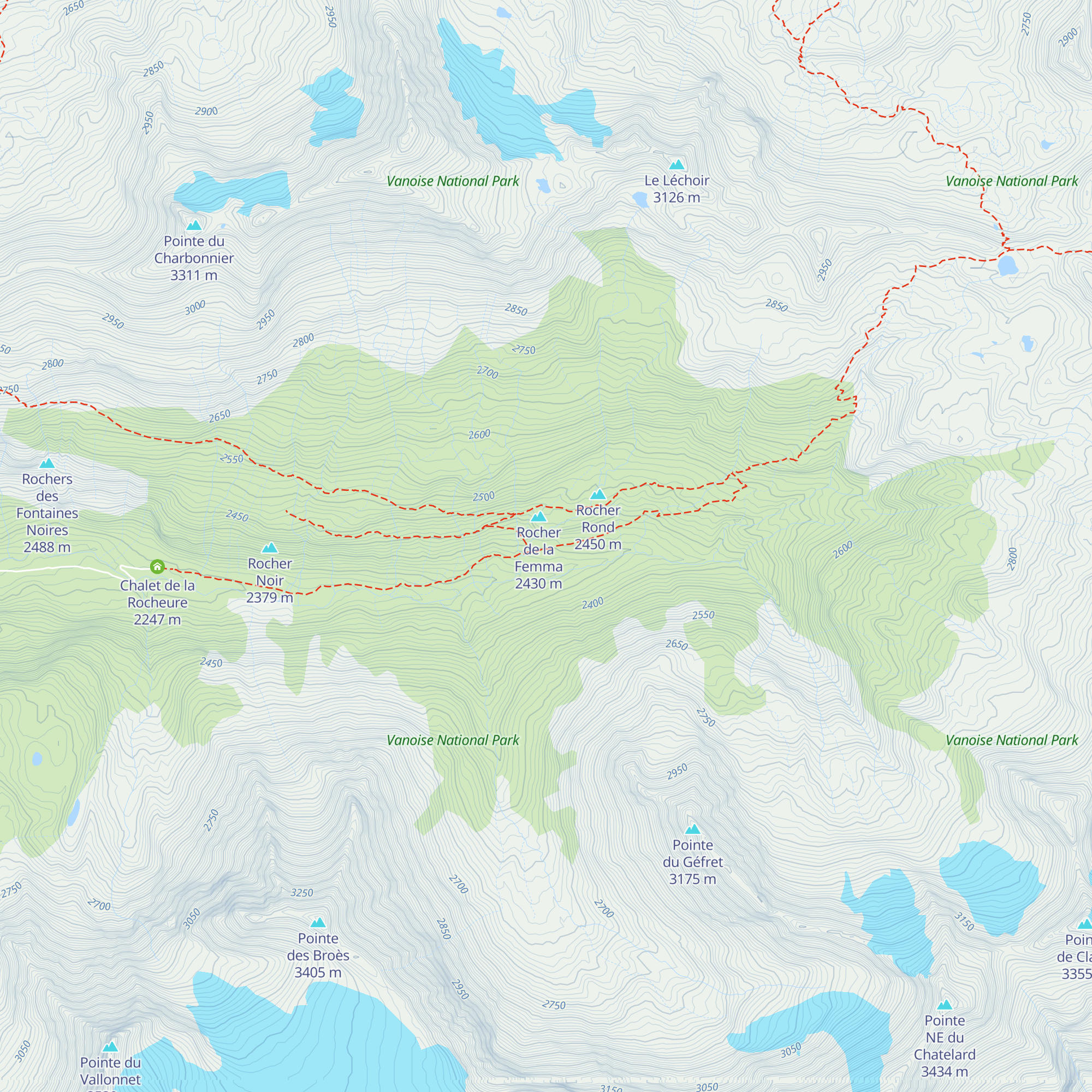 Refuge d'hiver map