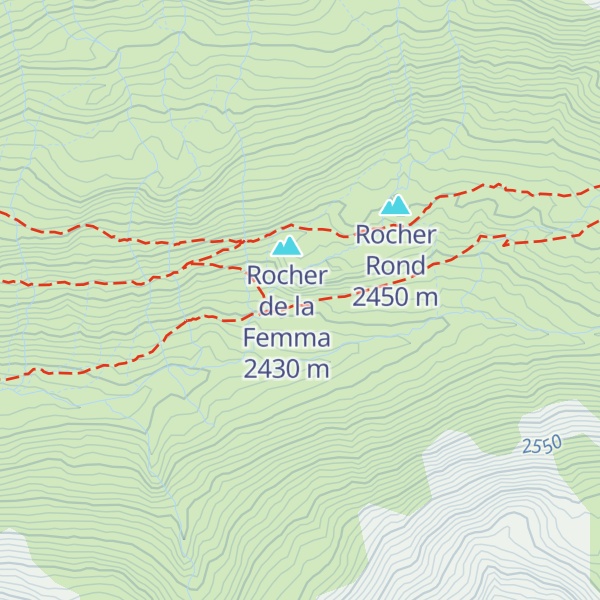 Map of Refuge d'hiver