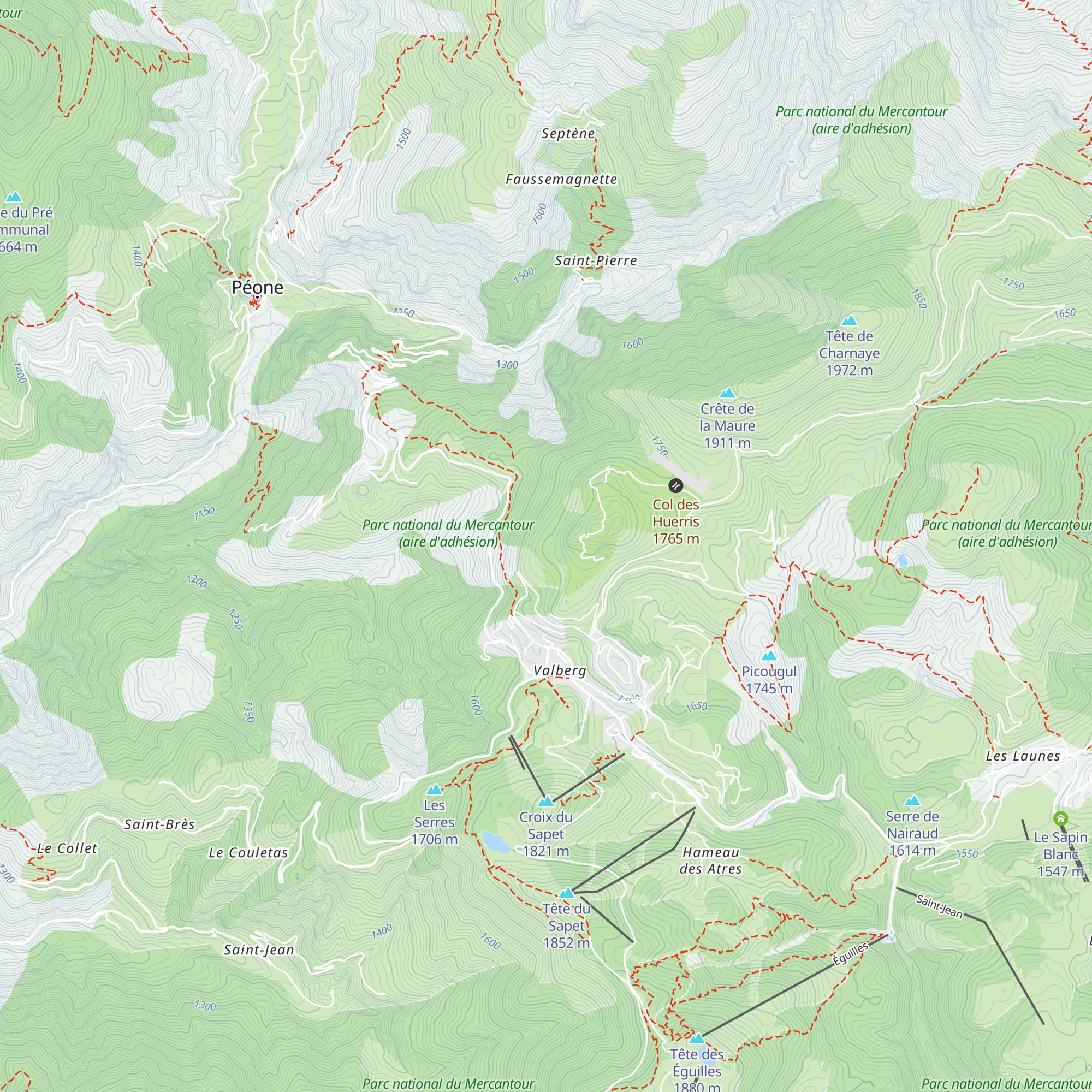 Cabane de Septenne map