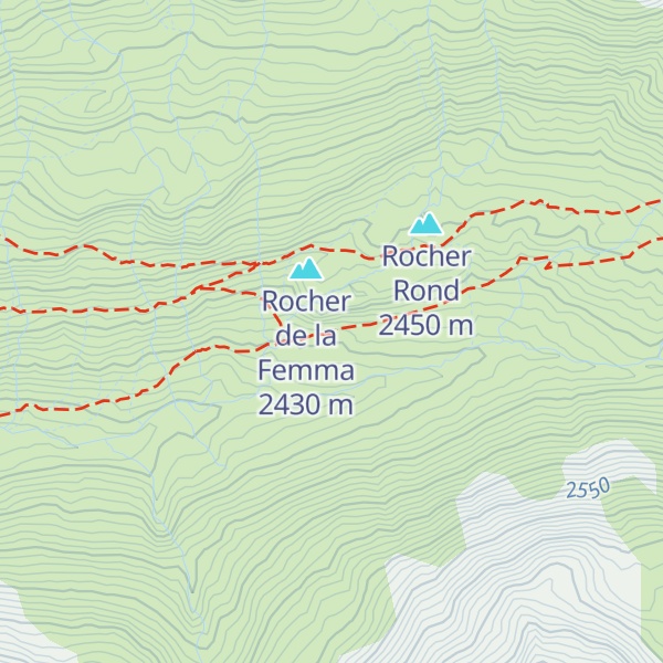 Map of Refuge de la Femma