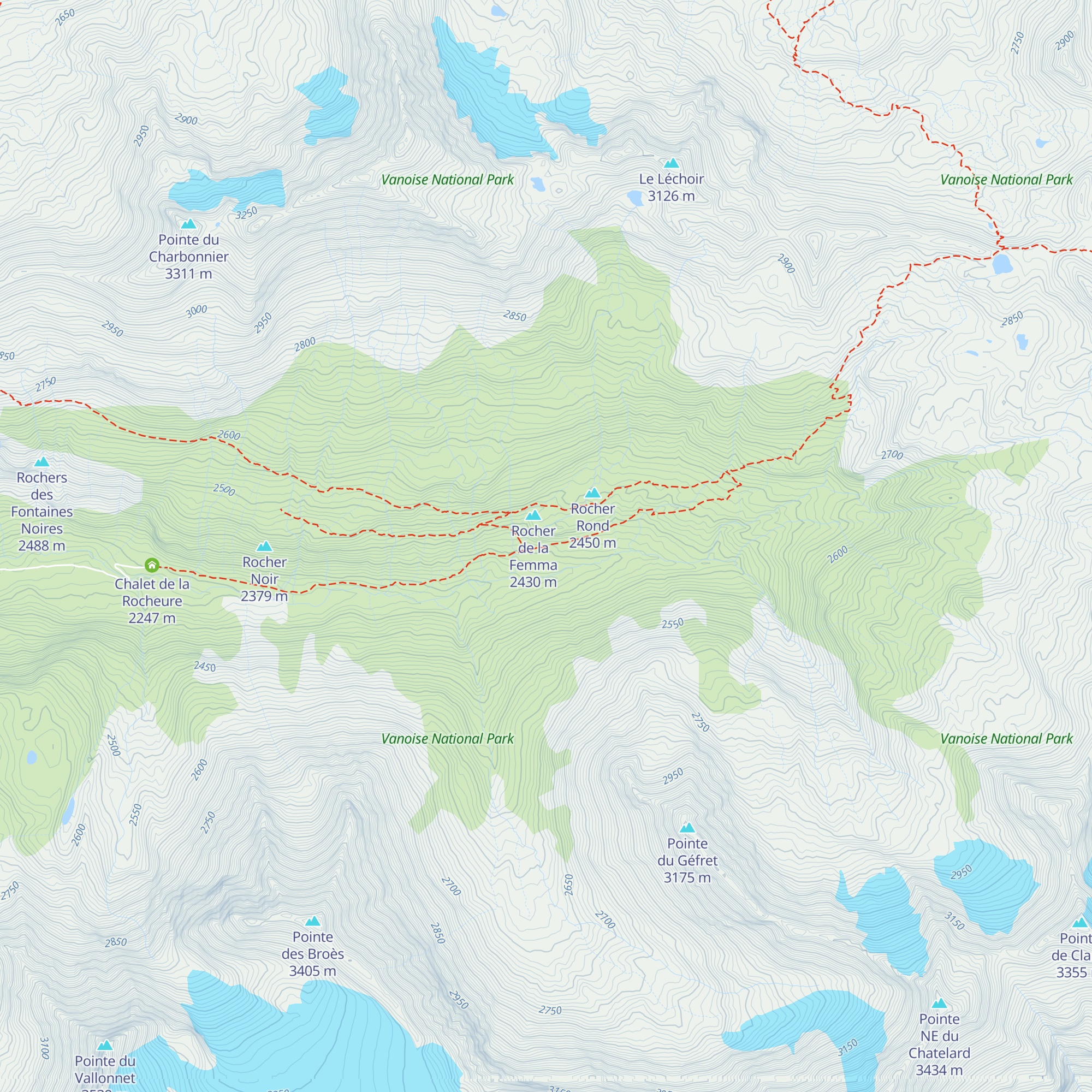 Refuge de la Femma map