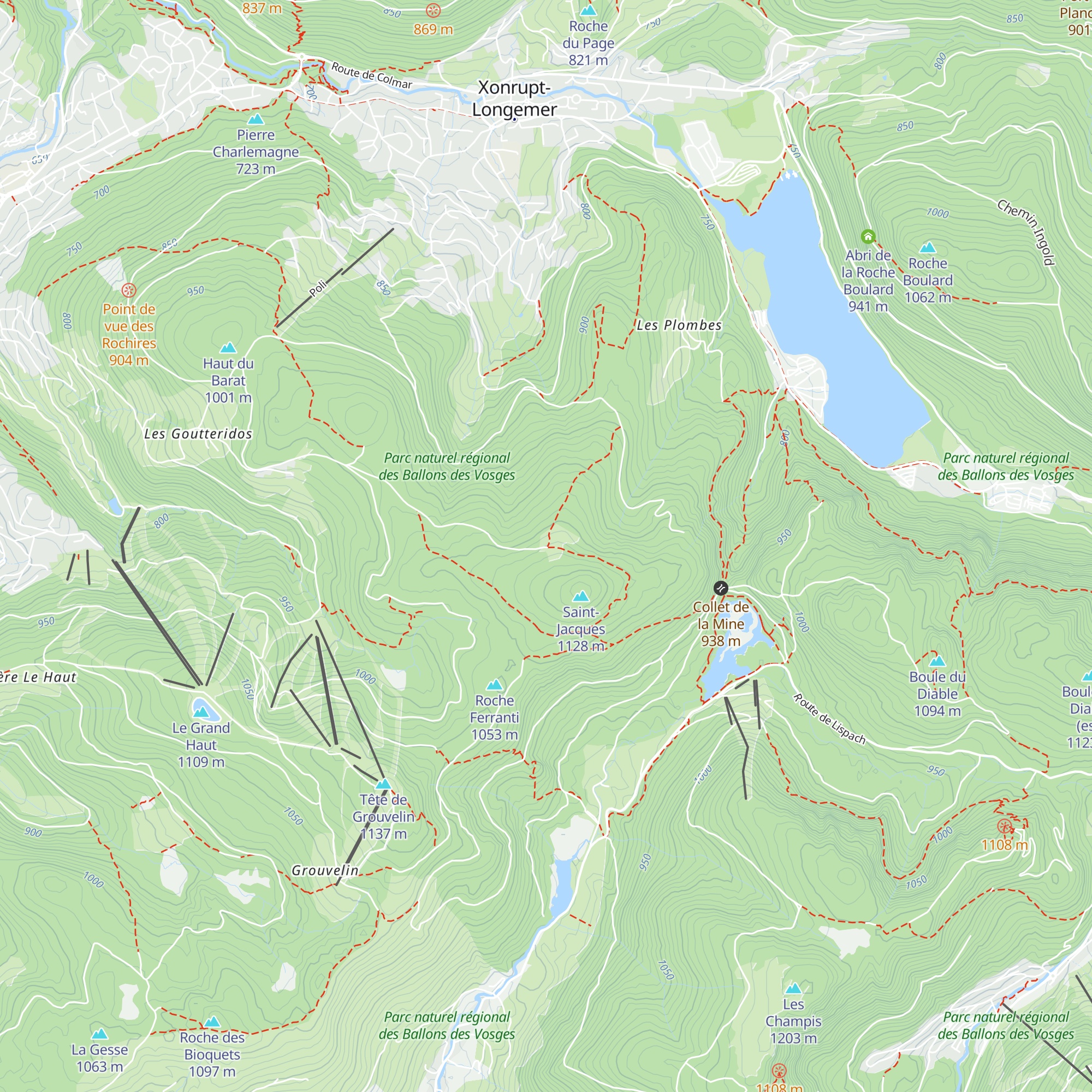 Abri Saint-Jacques map