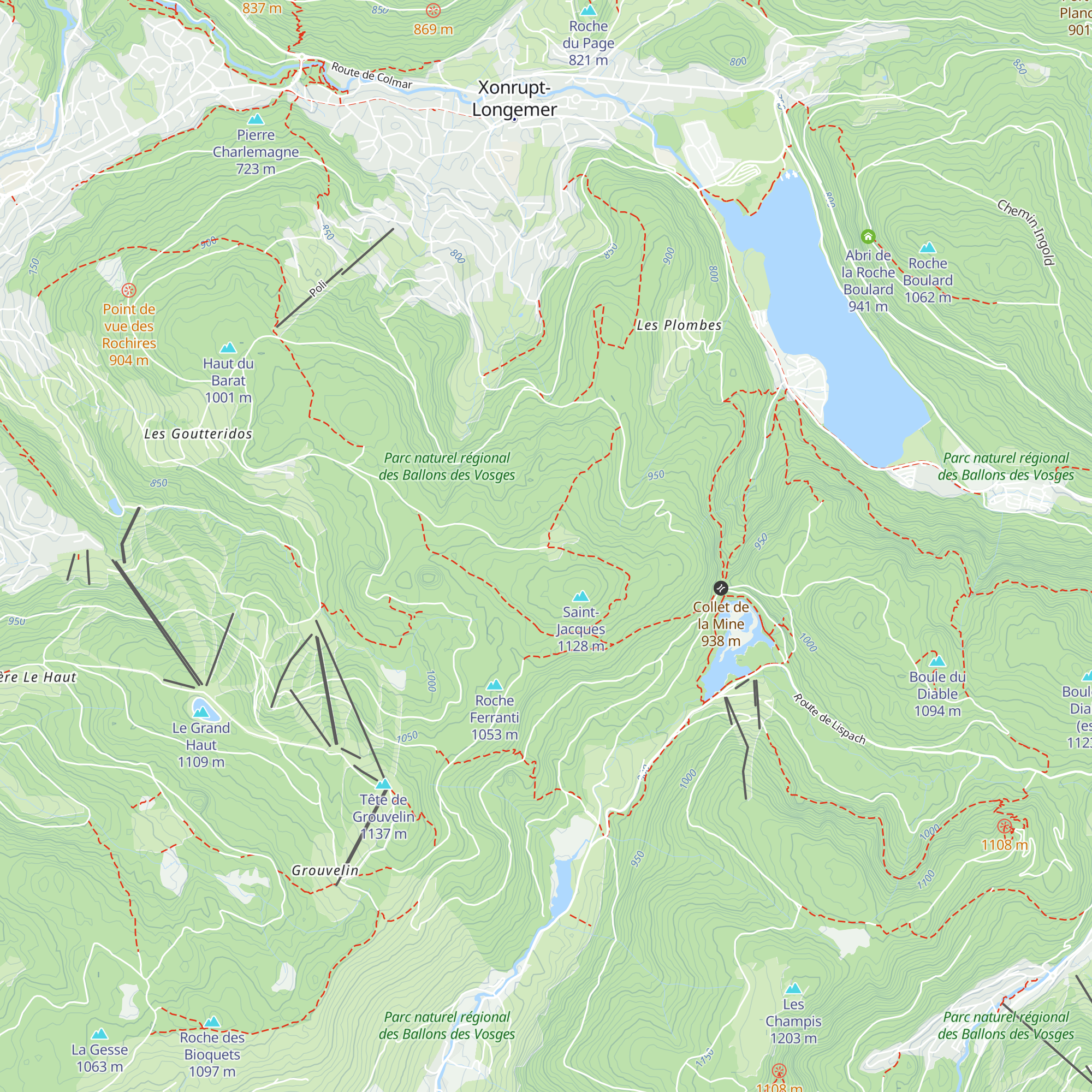 Abri Saint-Jacques map