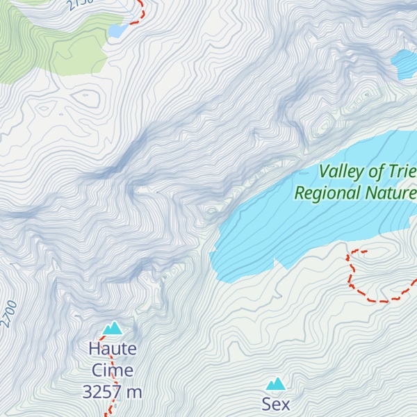Map of Dent Jaune