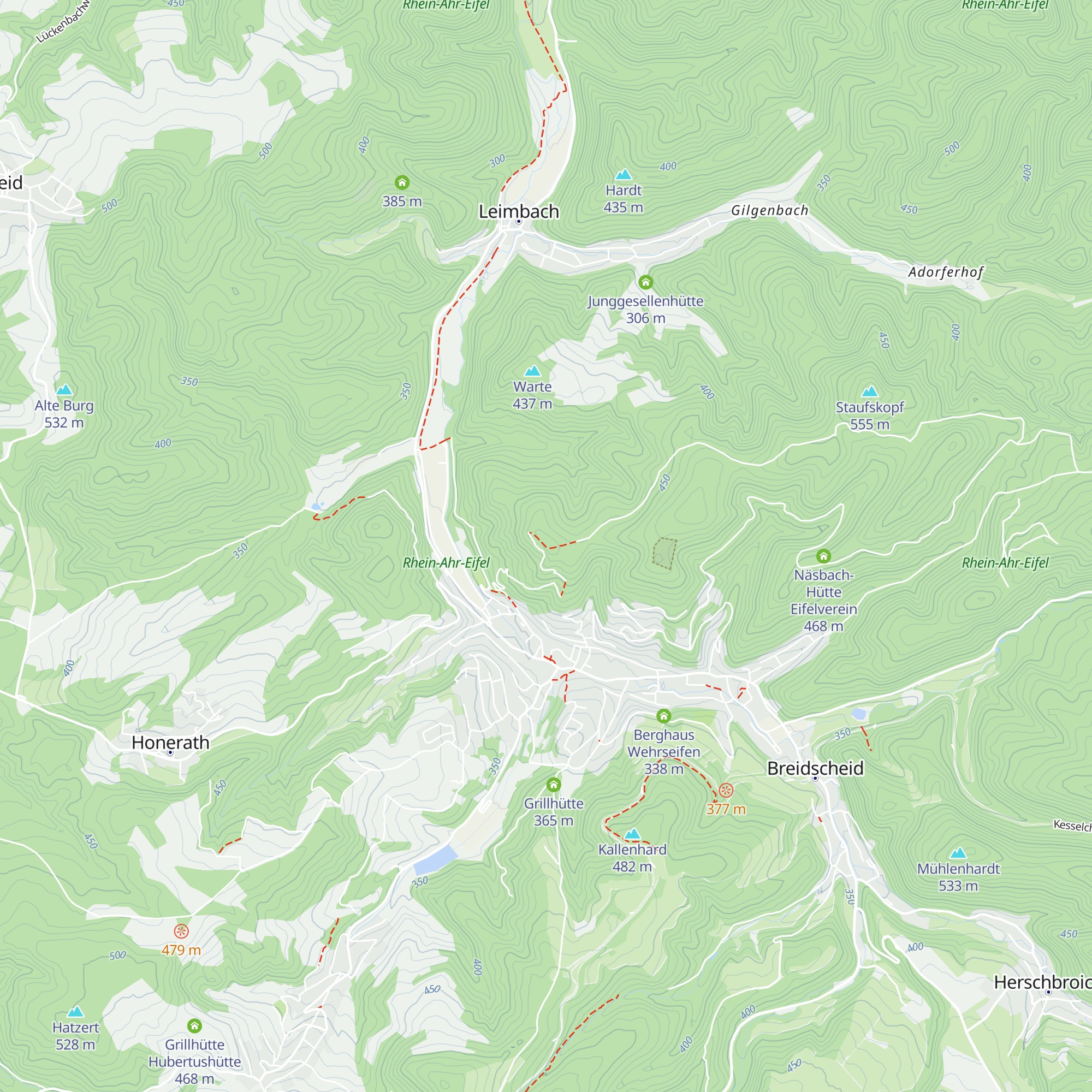 De-Lassaulx-Hütte map