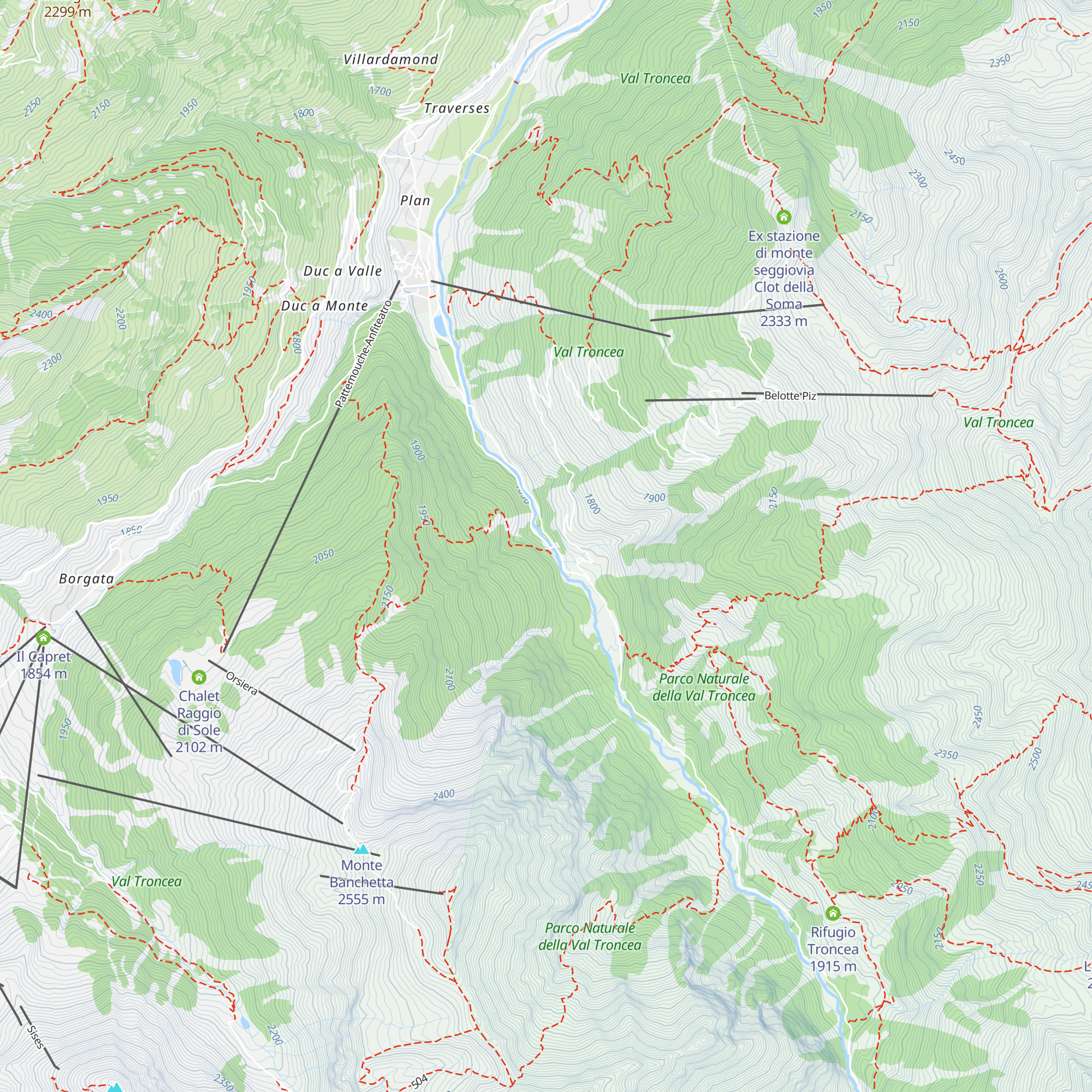 Rifugio Mulino di Laval map