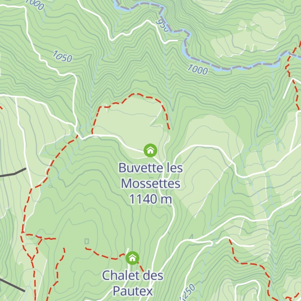 Map of Buvette les Mossettes