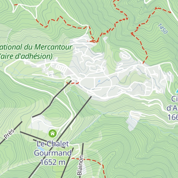 Map of La Lugière