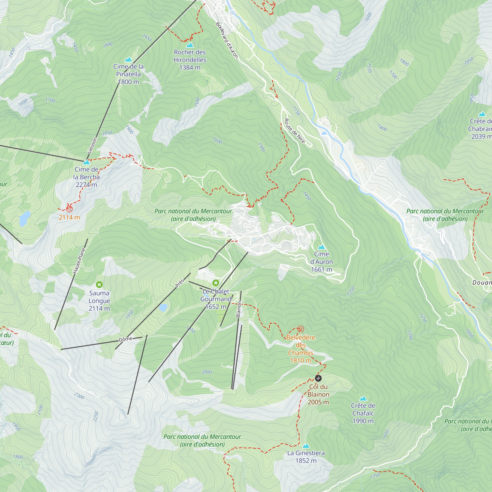 La Lugière map
