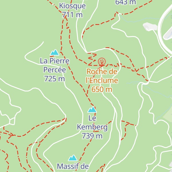 Map of Roche de l'Enclume