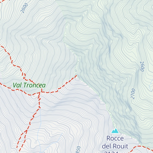 Map of Punta Rognosa