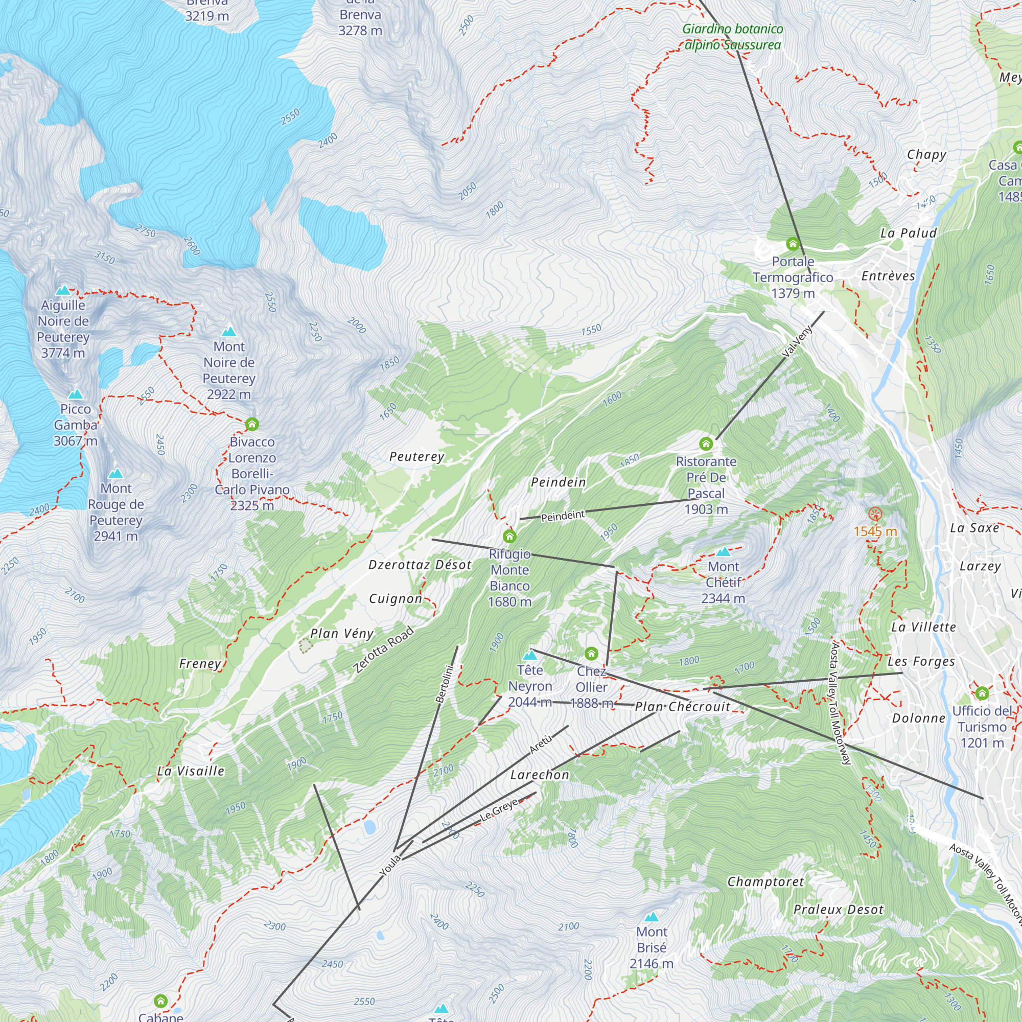La Fotze map