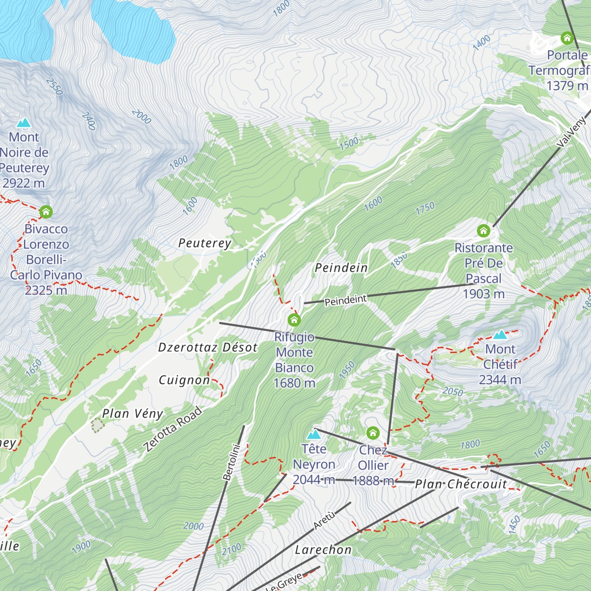 La Fotze map