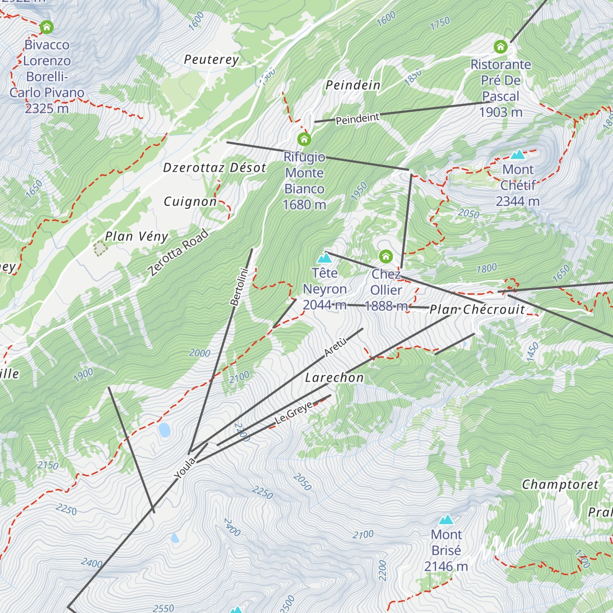 Rifugio Maison Vieille Bar - Ristorante map