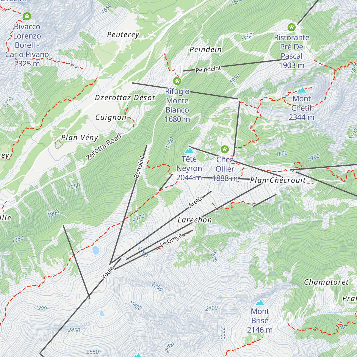 Rifugio Maison Vieille Bar - Ristorante map