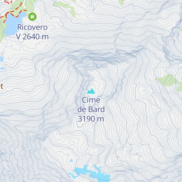 Map of Cime de Bard