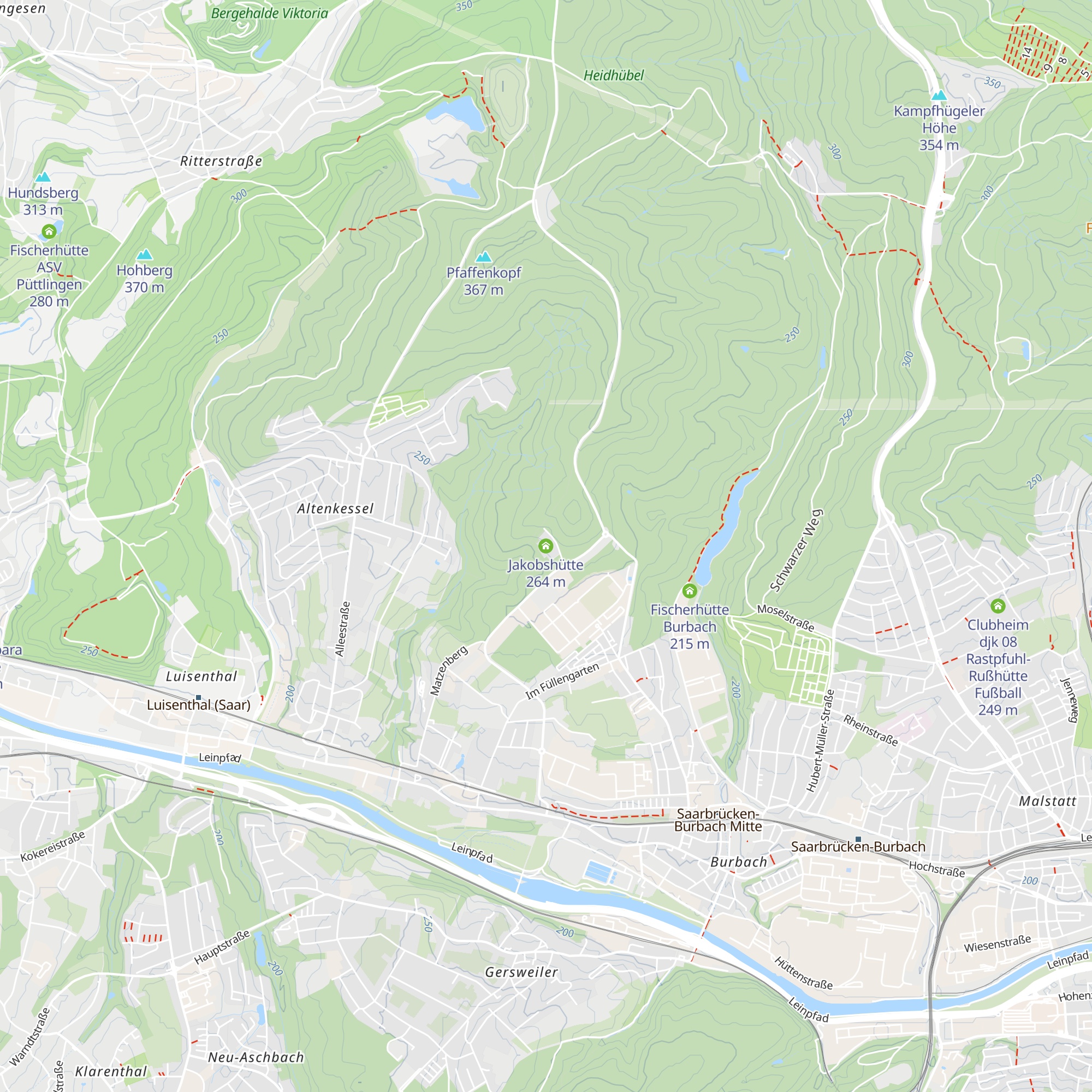 Jakobshütte map
