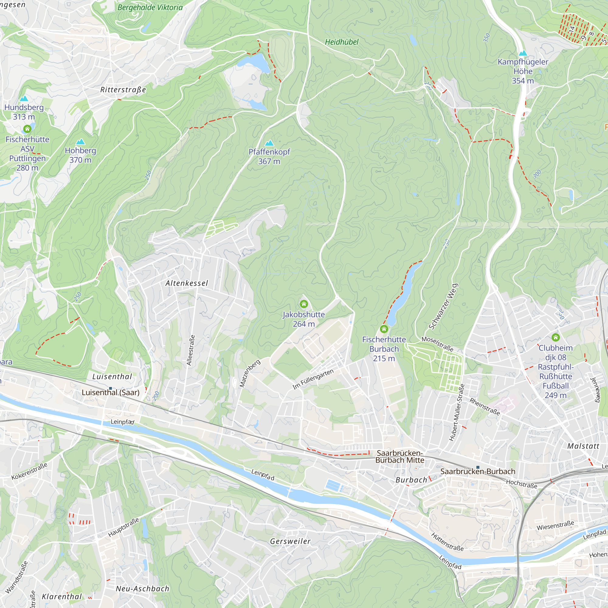 Jakobshütte map