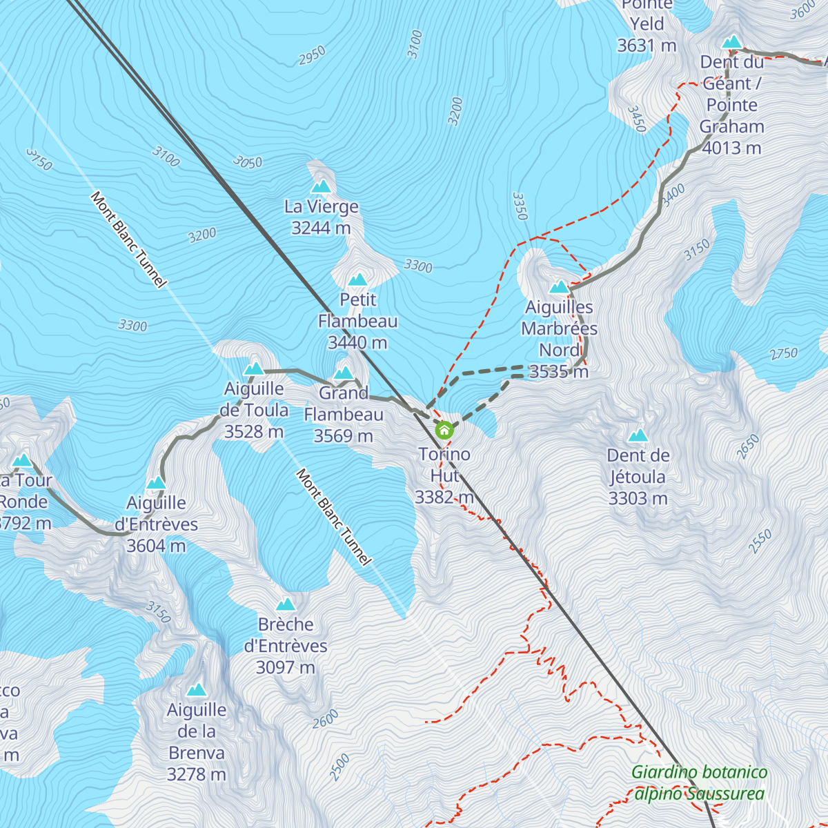 Stazione SkyWay Punta Helbronner map