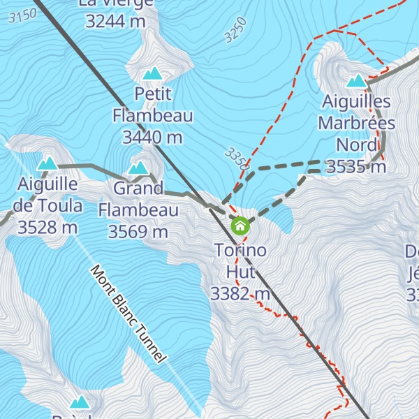 Map of Stazione SkyWay Punta Helbronner