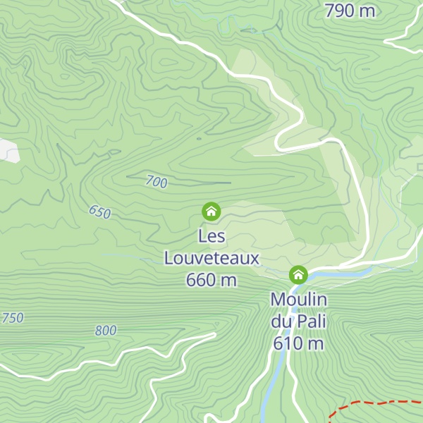 Map of Les Louveteaux