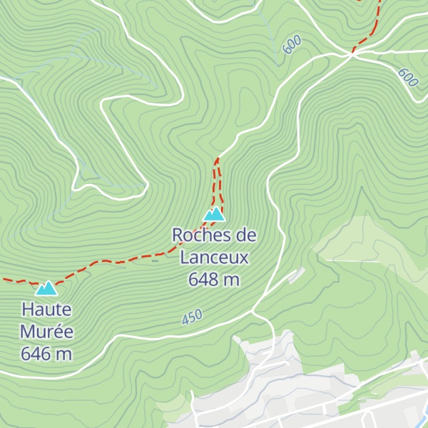 Map of Roches de Lanceux
