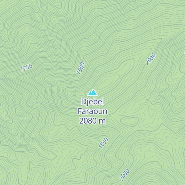 Map of Djebel Faraoun