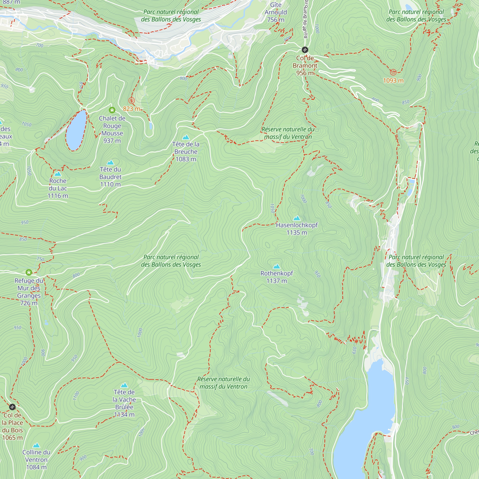 Abri des Blancs Murgers map