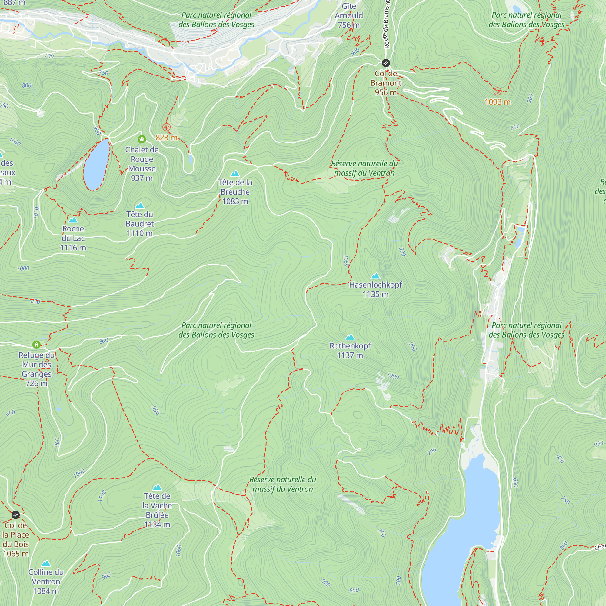 Abri des Blancs Murgers map