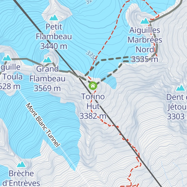 Map of Rifugio Torino Vecchio