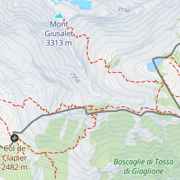 Map of Punta Tricuspide