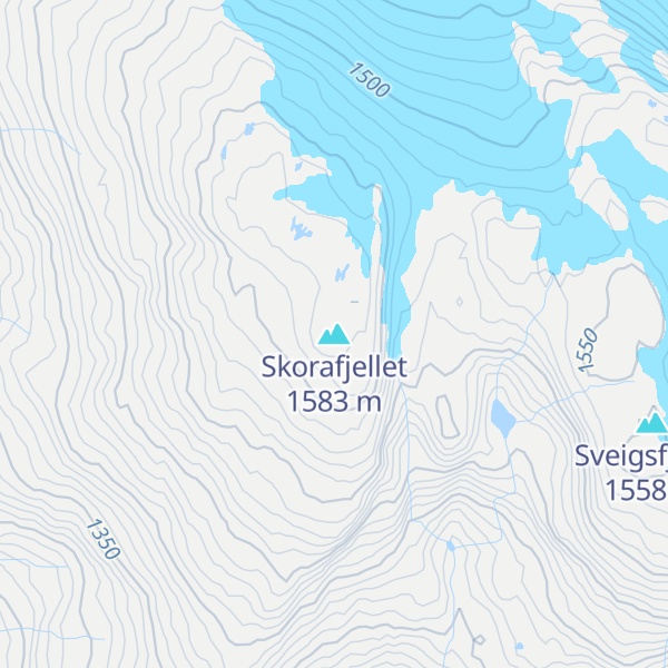 Map of Skorafjellet