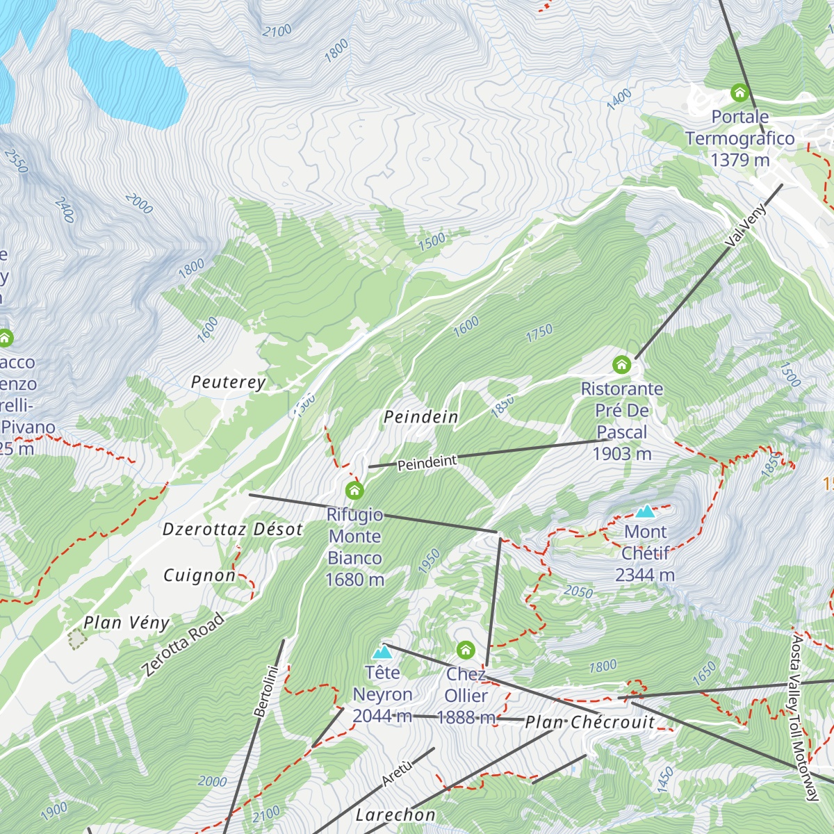 La Grolla map