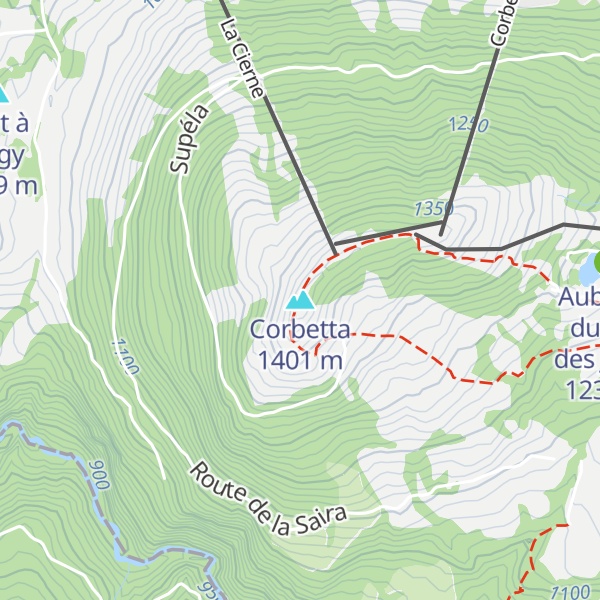 Map of Corbetta